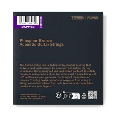 Dunlop DAP1152 snarenset voor akoestische western gitaar - thumbnail