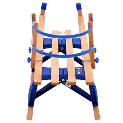 Sneeuwslee met rugleuning inklapbaar 119 cm hout Sneeuwslee met rugleuning inklapbaar 119 cm hout