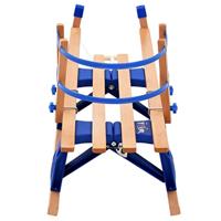 Sneeuwslee met rugleuning inklapbaar 119 cm hout - thumbnail