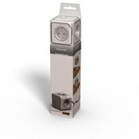 Allocacoc 1402GY/DEEUPC Stekkerdoos | PowerCube Extended | 2x USB-A poorten | 4 Sockets | Wit/Grijs | 1,5 meter - thumbnail