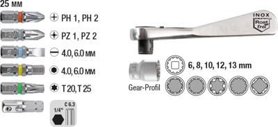 Doppen-/bit set met clip 17-delig KWB - Kwb Doppen-/bit set met clip 17-delig KWB - Kwb