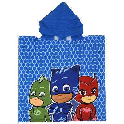 Disney badponcho PJ Masks 50 x 100 cm blauw Disney badponcho PJ Masks 50 x 100 cm blauw