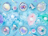 Zeemeermin Taart Toppers Set 3 delig - thumbnail