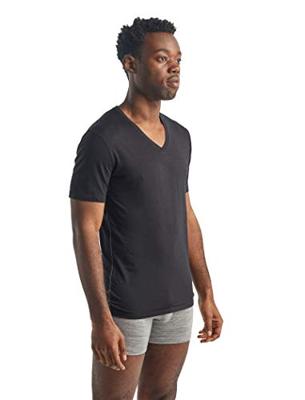 Icebreaker Merino 150 Anatomica SS V Thermoshirt Heren Black M