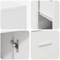 Hoekbureau met lade 2 pcs Wit 102 x 50 x 75 cm Bewerkt hout - thumbnail