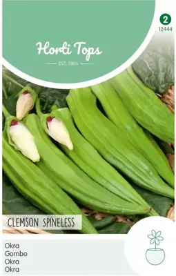 Zaden Okra Clemson Spineless Hortitops - Hortitops