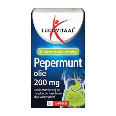 Lucovitaal Pepermuntolie 30 Capsules Lucovitaal Pepermuntolie 30 Capsules