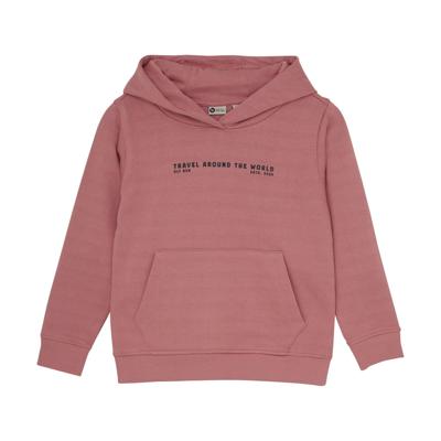 Daily7 winter hoodie jongens - rood - print