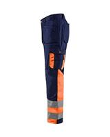 Blåkläder Werkbroek High-Vis 15291860 | Marineblauw/Oranje | Maat 60 - 7330509353653 - thumbnail
