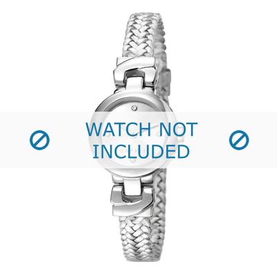 Esprit horlogeband ES107662-001 Leder Zilver