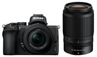 Nikon Z 50 compact systeemcamera + NIKKOR Z DX 16-50mm + 50-250mm lenzen/objectieven - GROOT ZOOM BEREIK - Grote Z lens vatting voor hoogste kwaliteit beelden - 4K video - VOA050K002, zwart - thumbnail