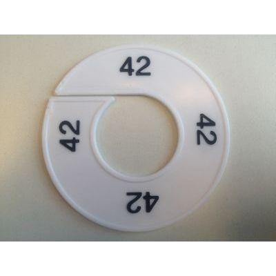 Maatring 9cm wit/zwart 42