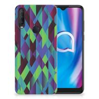 Alcatel 1S (2020) | TPU Hoesje | Abstract Green Blue - thumbnail