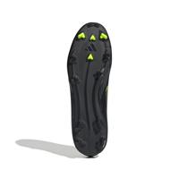 adidas F50 League Gras / Kunstgras Voetbalschoenen (MG) Zwart Zilver Neongeel - thumbnail