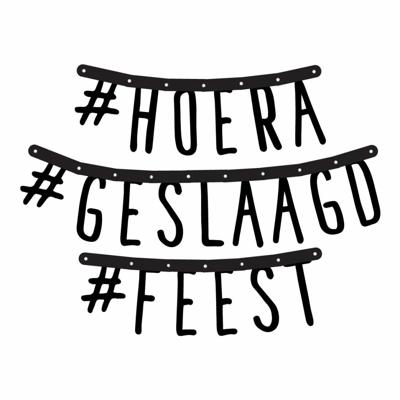 Letterslinger Hoera Geslaagd Feest