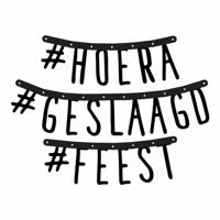 Letterslinger Hoera Geslaagd Feest - thumbnail