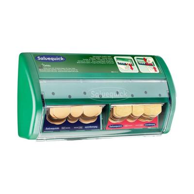 Salvequick pleisterautomaat, inclusief 45 plastic pleisters en 40 elastische pleisters Salvequick pleisterautomaat, inclusief 45 plastic pleisters en 40 elastische pleisters