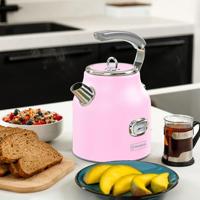 Retro Serie - Electric Kettle - 2200W - 1,7L - Pink - thumbnail