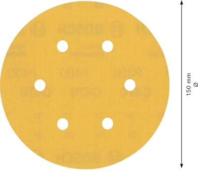 Bosch Accessories EXPERT C470 2608900821 Excenterschuurpapier Geperforeerd Korrelgrootte (num) 400 (Ø) 150 mm 5 stuk(s) Bosch Accessories EXPERT C470 2608900821 Excenterschuurpapier Geperforeerd Korrelgrootte (num) 400 (Ø) 150 mm 5 stuk(s)