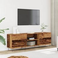 Tv-meubel 150x30x50 cm bewerkt hout oud houtkleurig - thumbnail