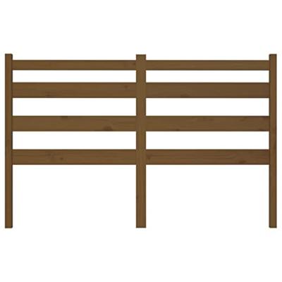 Hoofdbord 206x4x100 cm massief grenenhout honingbruin