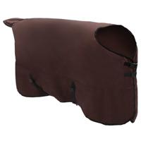 VidaXL Paardendeken volledig donkerbruin polyester - thumbnail