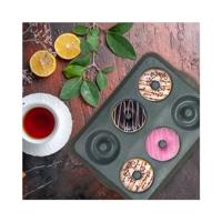 6-donutvorm - ZENKER - 36 x 26 cm - Glasvezel siliconen - Zwart - thumbnail