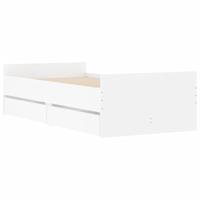Bedframe met lades wit 90x200 cm - thumbnail