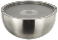 Geïsoleerde slakom - GSW - 30 cm - RVS - 5,50 L - Lekvrij deksel - Dubbele wand - thumbnail