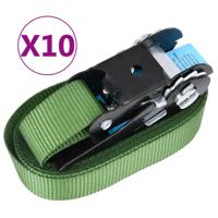VidaXL Spanbanden 10 st 800 dan 6 m groen - thumbnail
