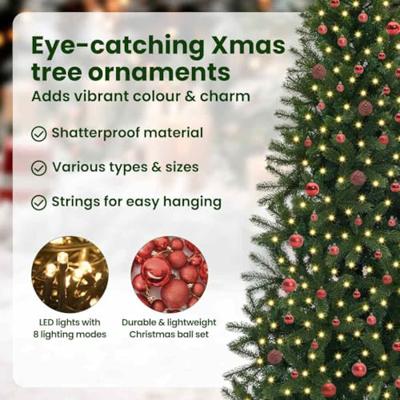 VidaXL Kunstkerstboom met 300 led met standaard groen 240 cm pe en pvc