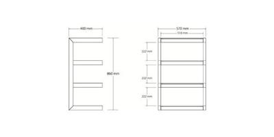 Norstone Esse Hifi audio meubel zwart rood - thumbnail
