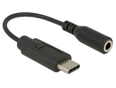 Delock 65842 Audioadapter USB Type-C male > Stereojack female 14cm