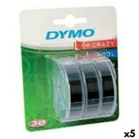 Gelamineerde Tape voor Labelmakers Dymo 84773 9 mm x 3 m Zwart Wit (5 Stuks) - thumbnail