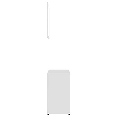 Badkamermeubelset bewerkt hout wit