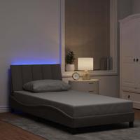 Bedframe zonder matras "Hanko" 100x200 cm stof taupe - thumbnail