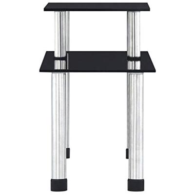 VidaXL Keukenschap 45x16x26 cm gehard glas zwart