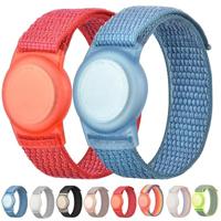 AirTag nylon loop bandje - M/L - Blauw - thumbnail