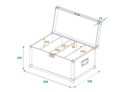 Roadinger ROADINGER Flightcase 4x LED Super Strobe