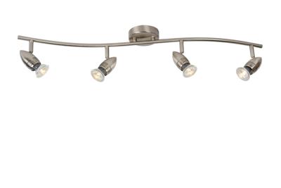 Lucide CARO-LED - Plafondspot - LED - GU10 - 4x5W 2700K - Mat chroom Lucide CARO-LED - Plafondspot - LED - GU10 - 4x5W 2700K - Mat chroom