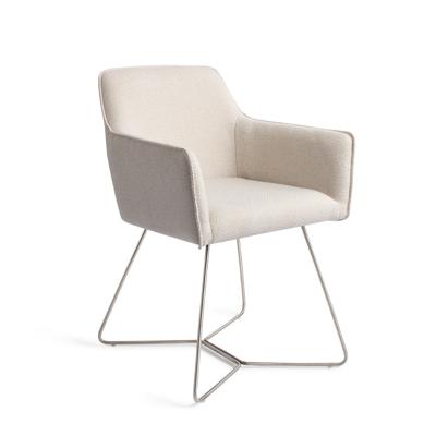 Jesper Home Eetkamerstoel 'Hofu' Beehive Steel, kleur Enoki