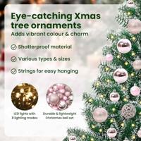 VidaXL Kunstmatige kerstboom sneeuw gevlochten met led licht 150 cm - thumbnail