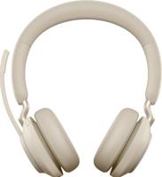 Evolve2 65 MS Stereo Beige - Bluetooth Headset - on-ear - Bluetooth adapter - USB-A - noise isolating - beige - thumbnail