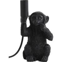 Light & Living Tafellamp 'Monkey' 23cm, kleur Mat Zwart - thumbnail