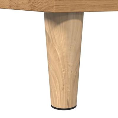 Badkamerkast 30x30x190 cm bewerkt hout artisanaal eikenkleurig
