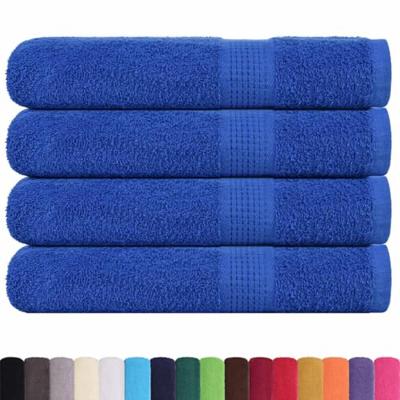 VidaXL Saunahanddoeken 4 st 80x200 cm 360 g/m² 100% katoen blauw VidaXL Saunahanddoeken 4 st 80x200 cm 360 g/m² 100% katoen blauw