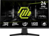 MSI MAG 242F Gaming Monitor 24 inch FHD - Rapid IPS-paneel 1920 x 1080, 200 Hz/0,5 ms, HDR Ready, AMD FreeSync Premium, HDMI 2.0b, DP 1.2a, randloos design, kantelbaar, VESA-compatibel, zwart - thumbnail