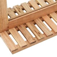 VidaXL Badkamerspiegel 60x12x62 massief walnotenhout - thumbnail