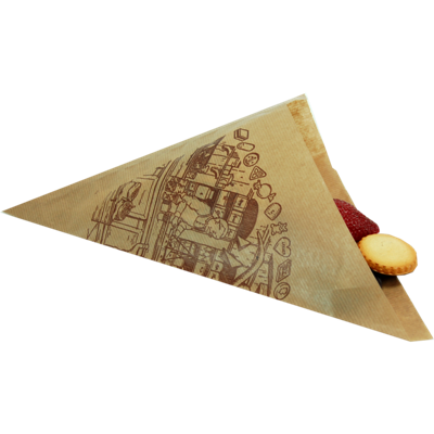 Zak | Schuine zak | Papier | K26 | bruin | 1500 stuks