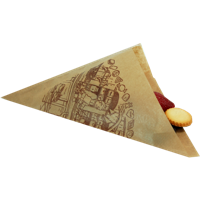 Zak | Schuine zak | Papier | K26 | bruin | 1500 stuks - thumbnail